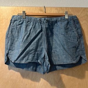 J by J Crew , size small, chambray shorts,